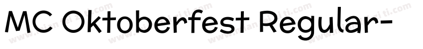 MC Oktoberfest Regular字体转换